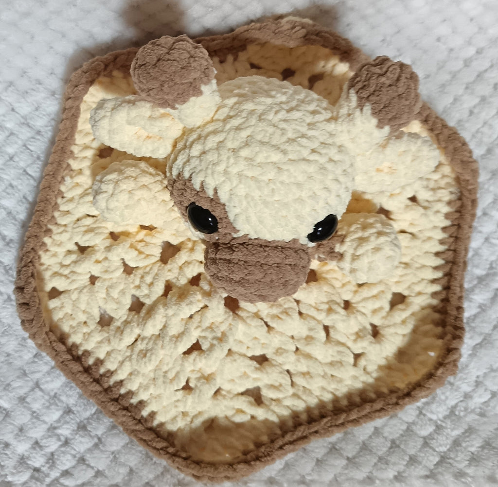 Doudou tête de girafe
