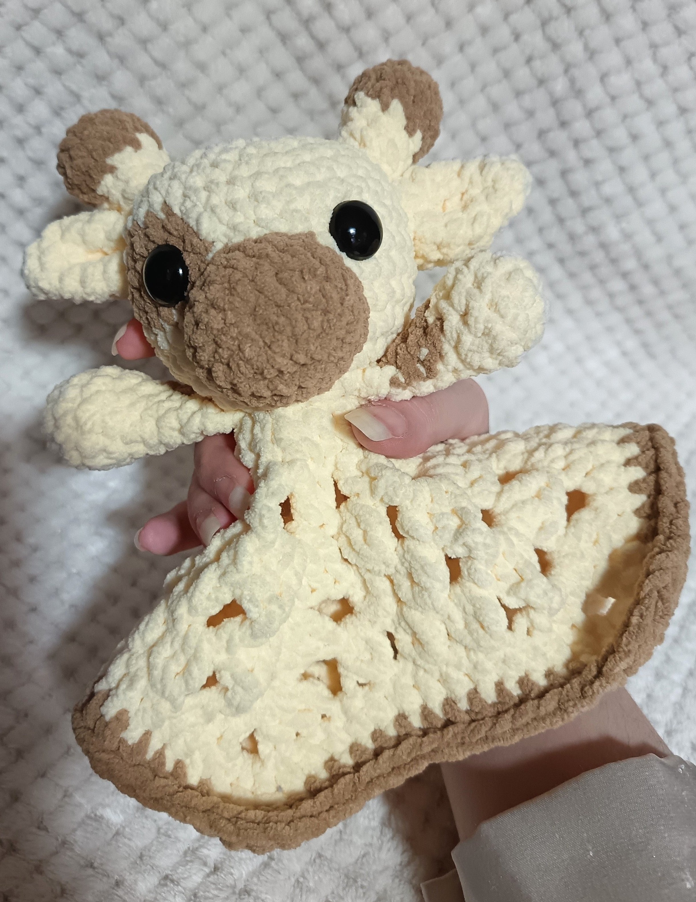 Doudou tête de girafe