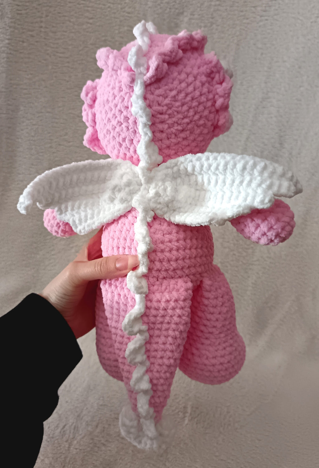 Dragon rose ailé