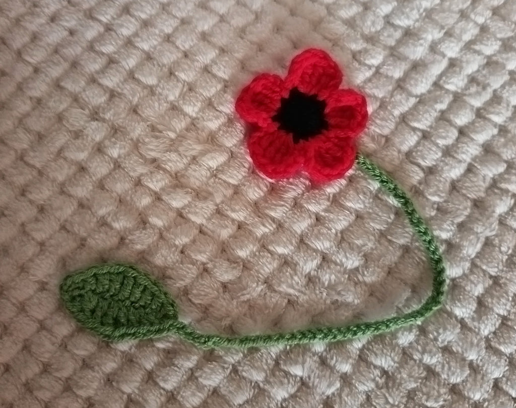 Marque-pages coquelicot