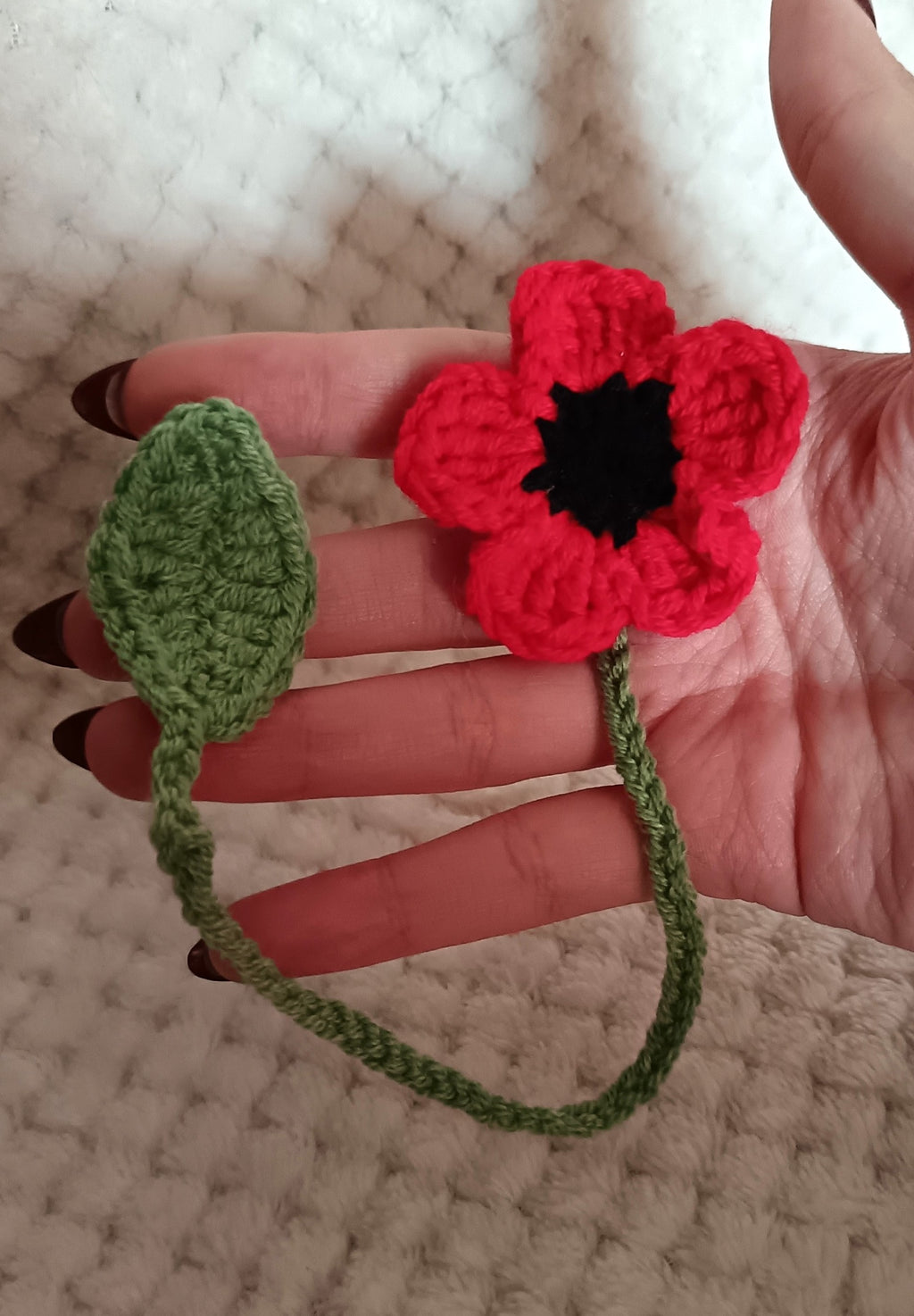 Marque-pages coquelicot