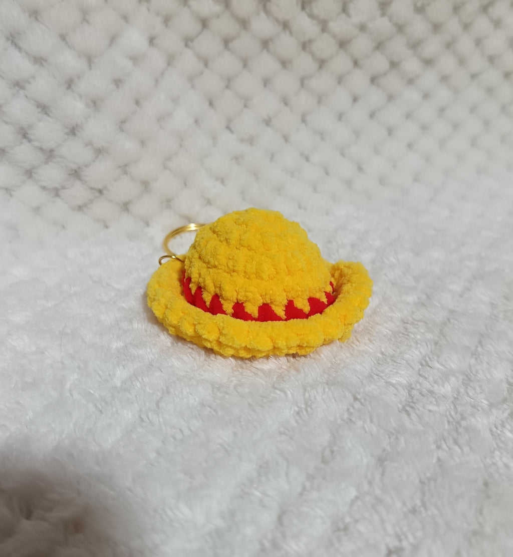Porte-clés Chapeau de Luffy en velours