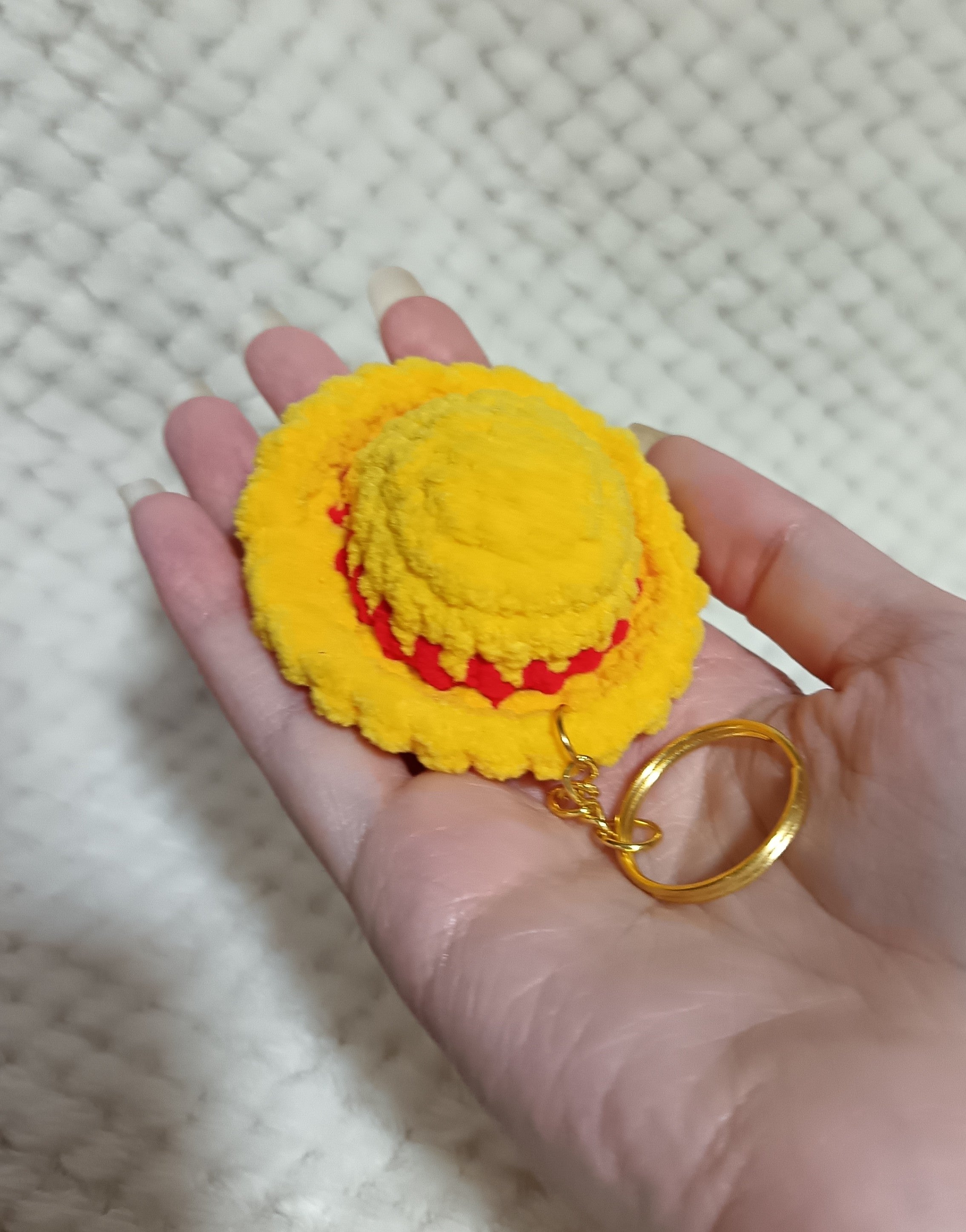 Porte-clés Chapeau de Luffy en velours