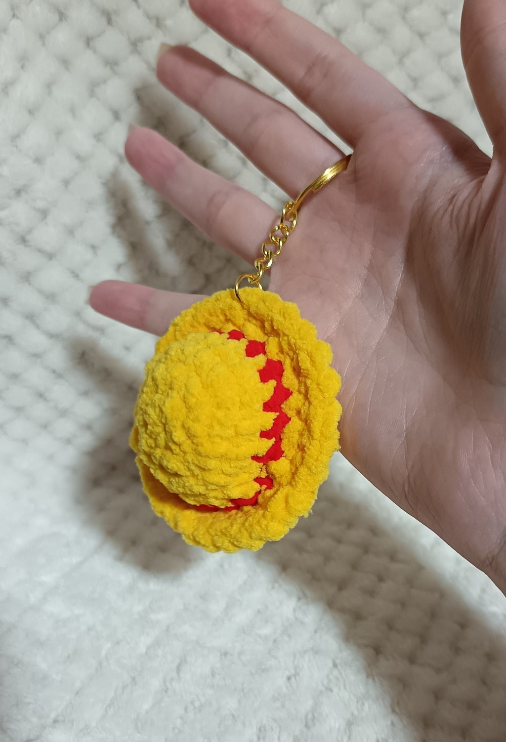Porte-clés Chapeau de Luffy en velours