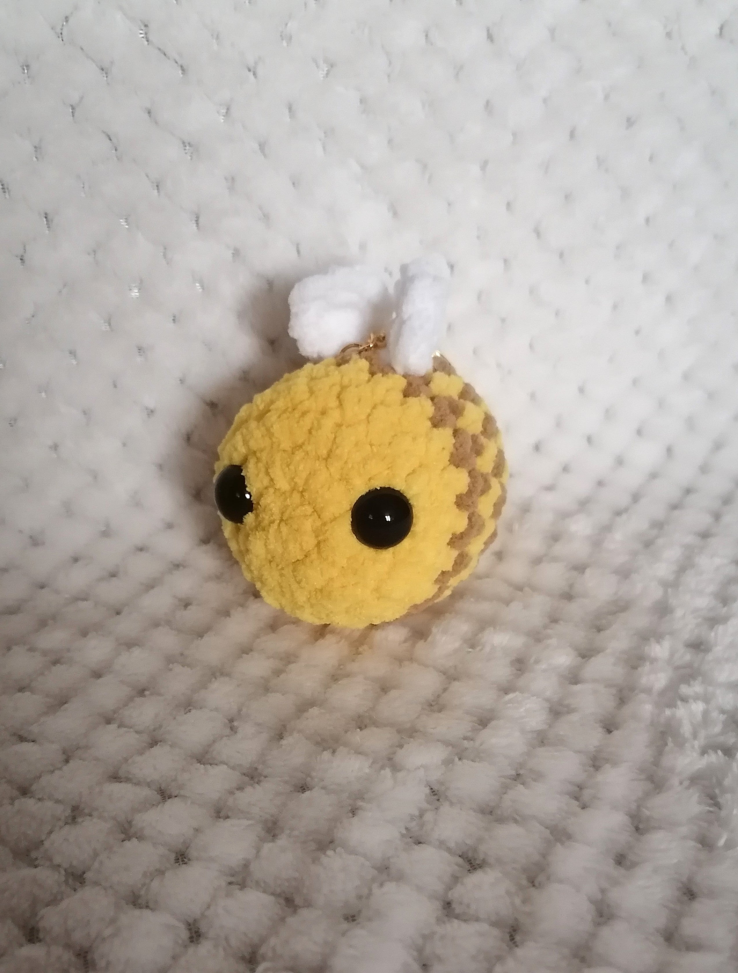 Porte-clés Abeille velours