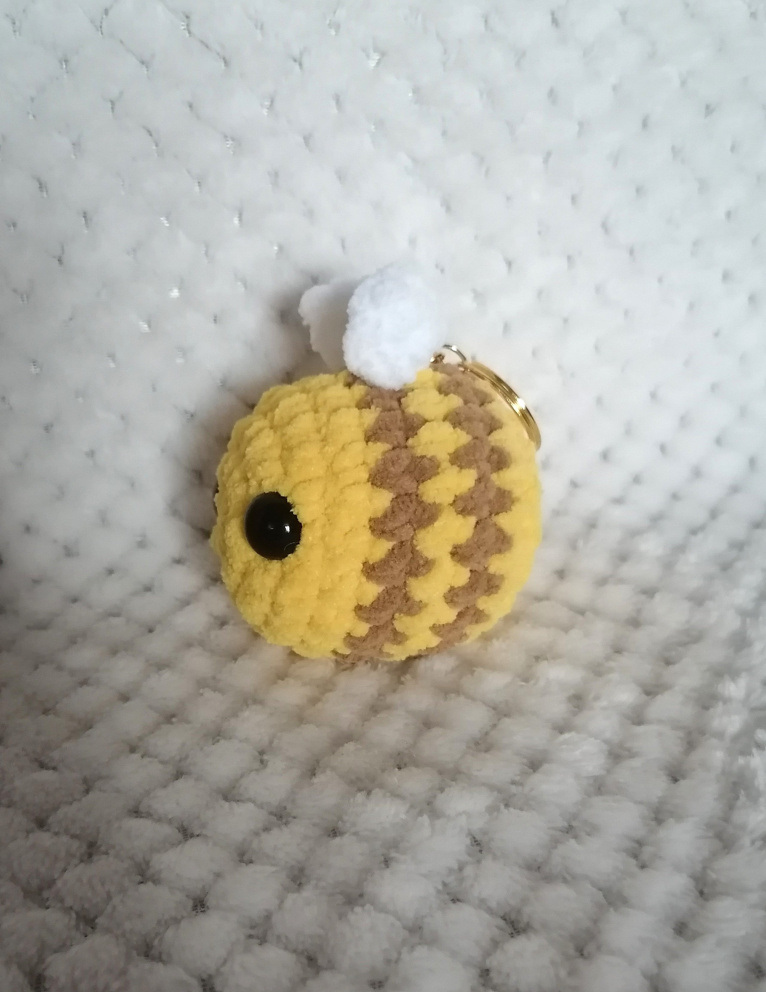 Porte-clés Abeille velours