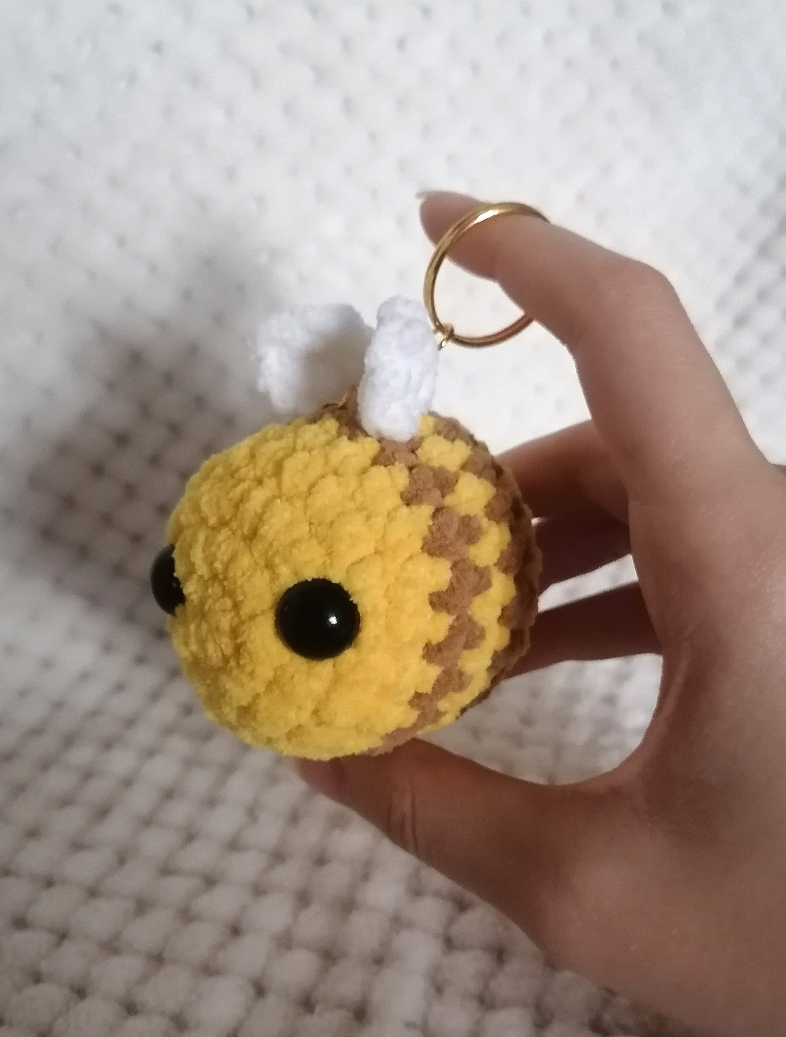 Porte-clés Abeille velours