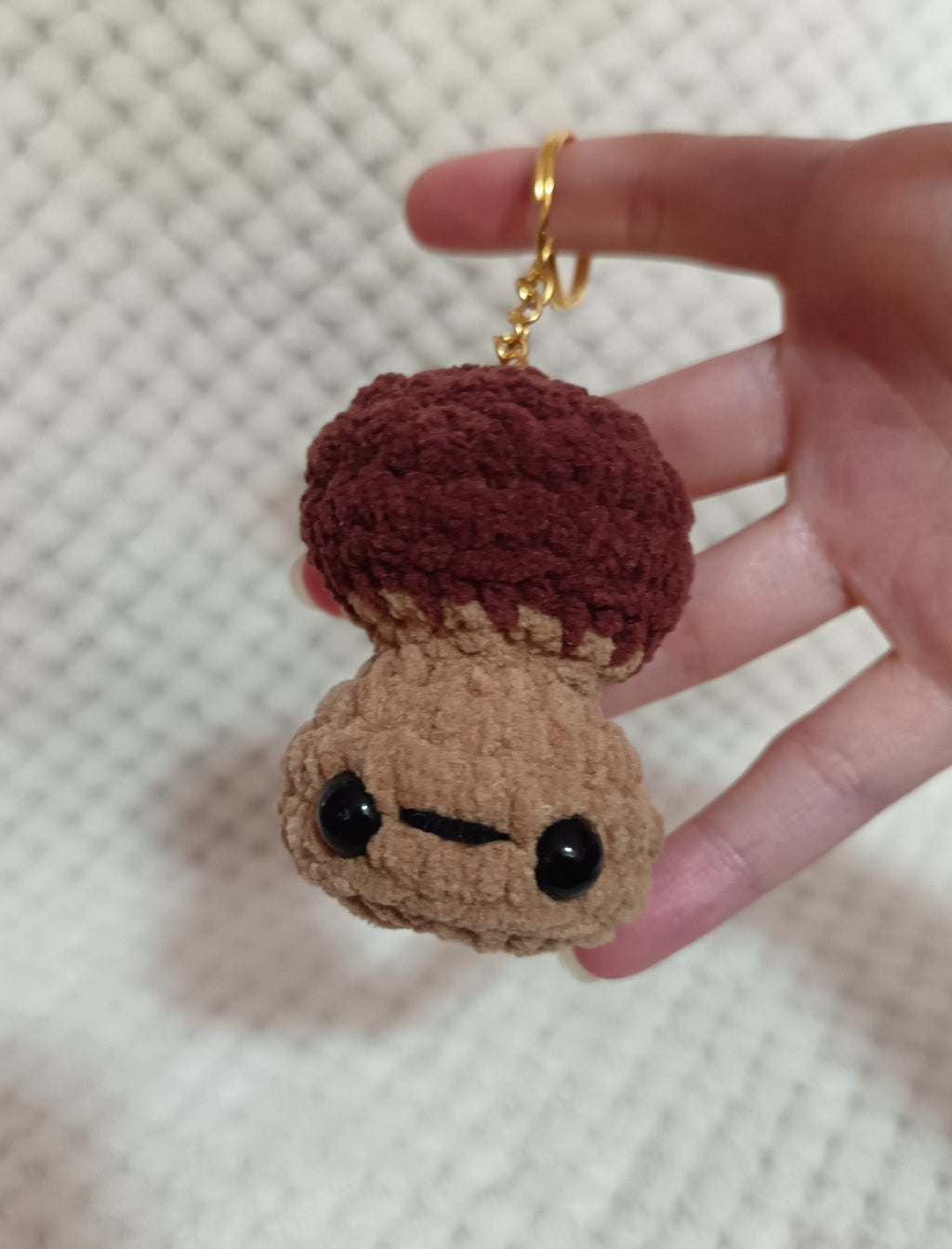 Porte-clés Champignon marron