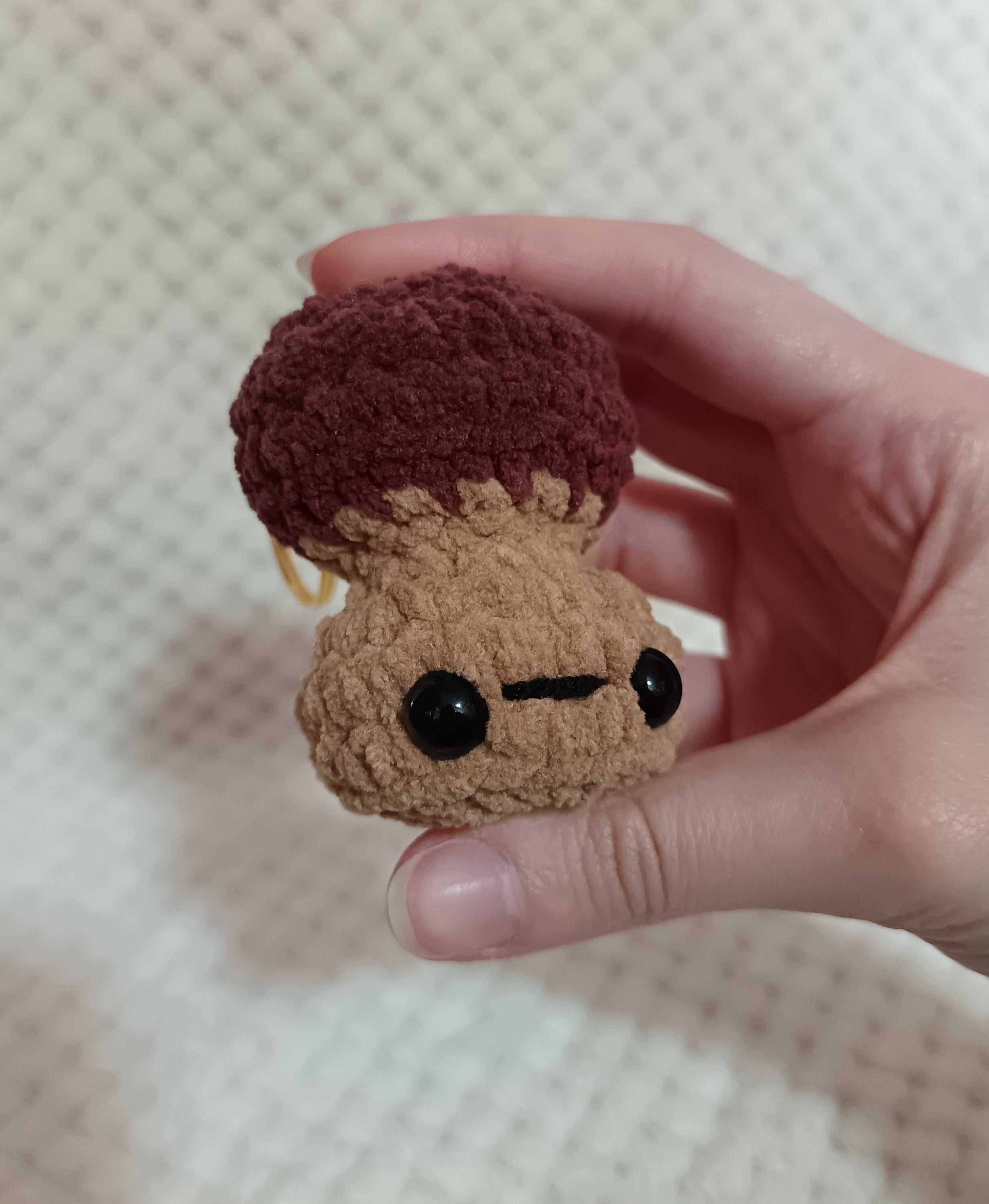 Porte-clés Champignon marron