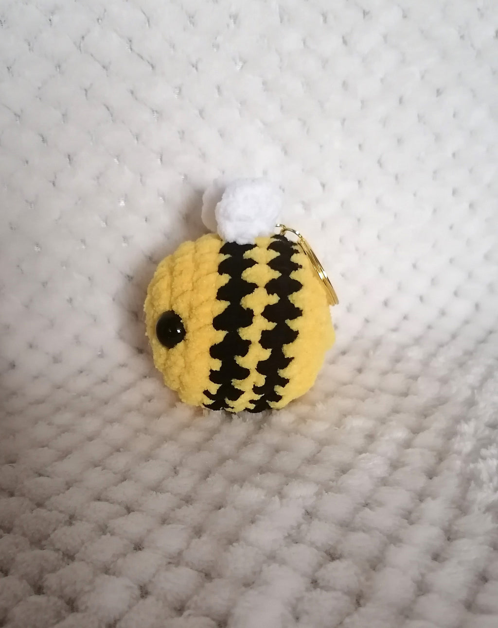 Porte-clés Abeille velours