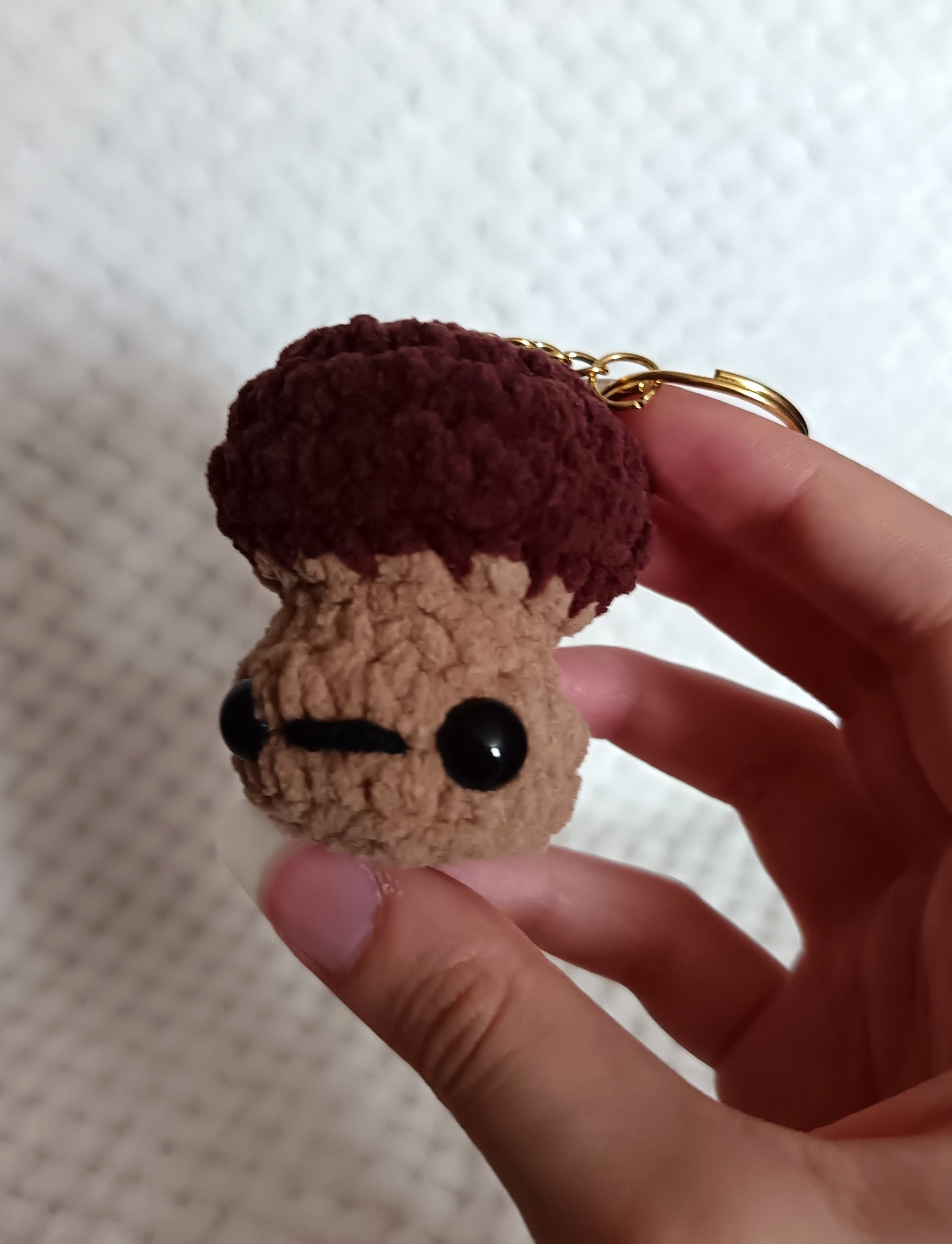 Porte-clés Champignon marron
